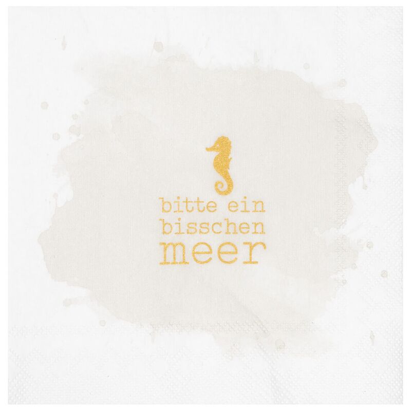 Cocktail-Servietten "bitte ein bisschen meer"