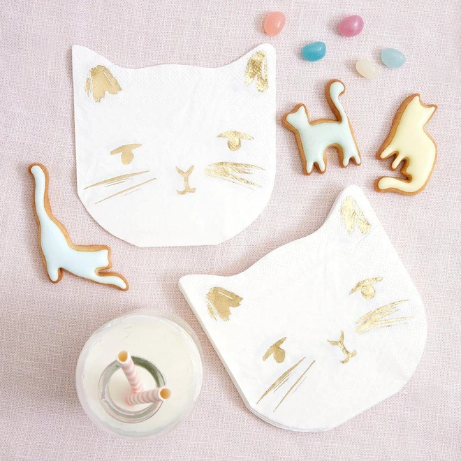 kittycatnapkins2 Kätzchen-Servietten von Meri Meri