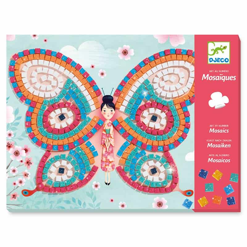 MosaikSchmetterlinge1 Mosaik "Glitzer Schmetterlinge" – Bild 1