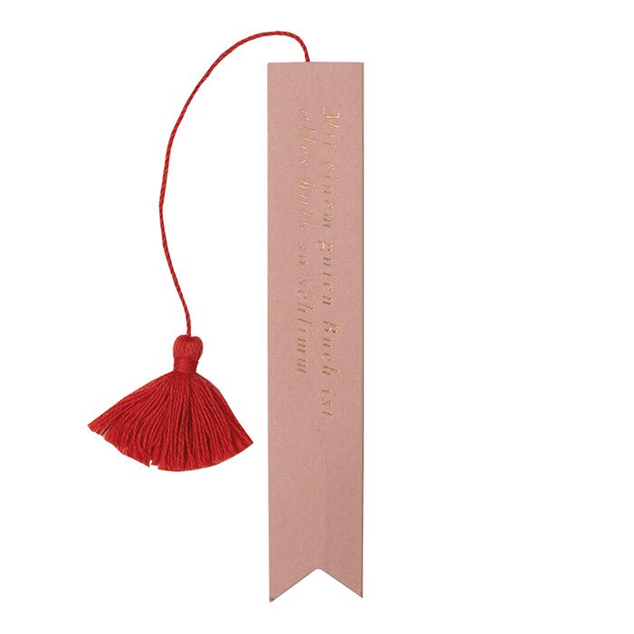 f_0015618 Troddel-Lesezeichen "Mit einem guten Buch ..." – Bild 1