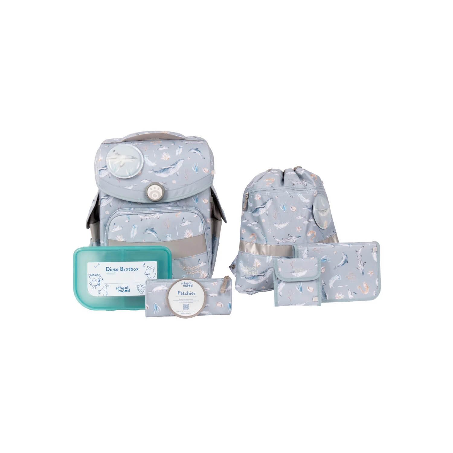aqua_timeless1 Schulranzen-Set Timeless Air+ Aqua (Nordic Collection) – Bild 1
