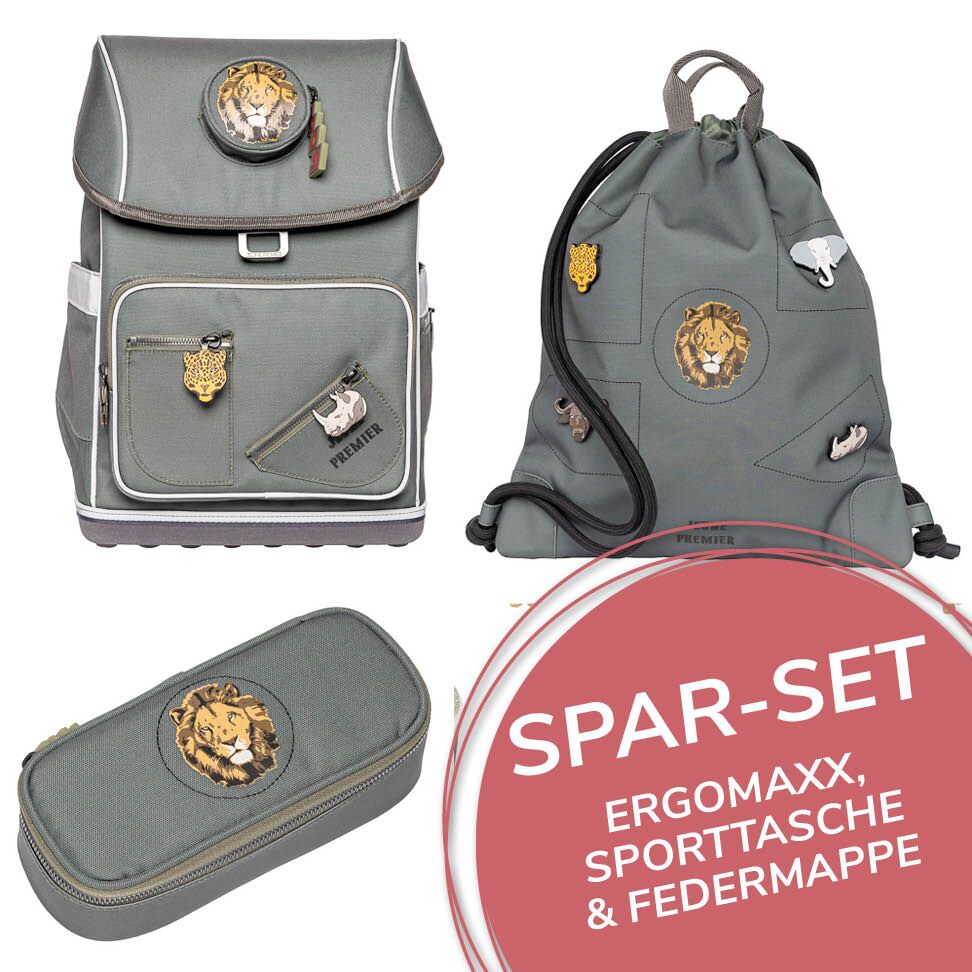Bundle_Jeune_Premier_Lito_Legami5 Spar Set Big Five (Khaki) mit Ergomaxx, City Bag & Mäppchen – Bild 1