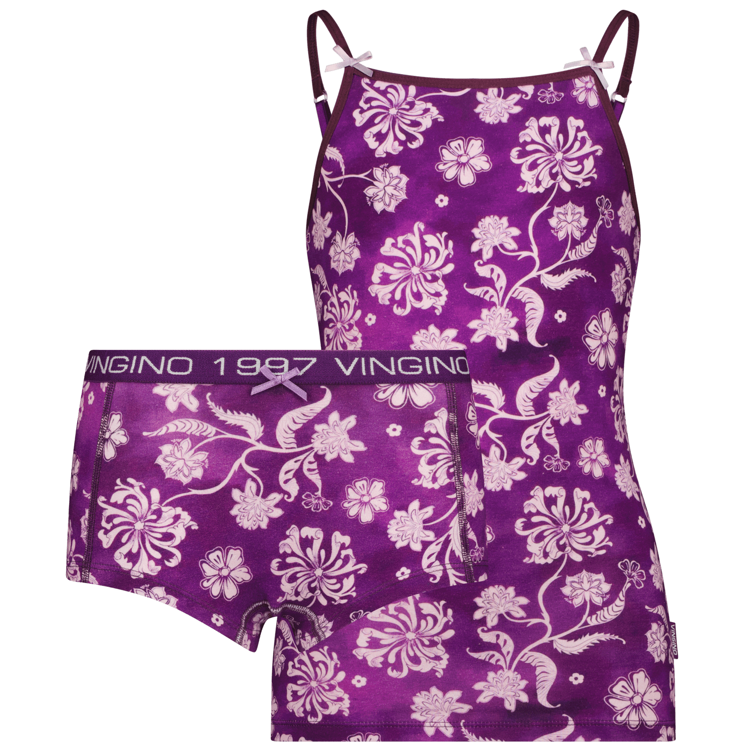 Unterwäsche Set Flower von Vingino (Ultra purple) – Bild 1