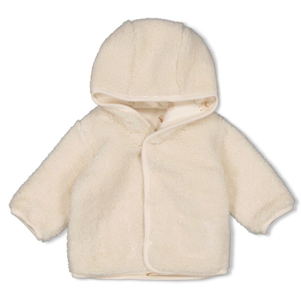Wendejacke Teddy mit Kapuze - Sleepy Sheepy (Creme) – Bild 1
