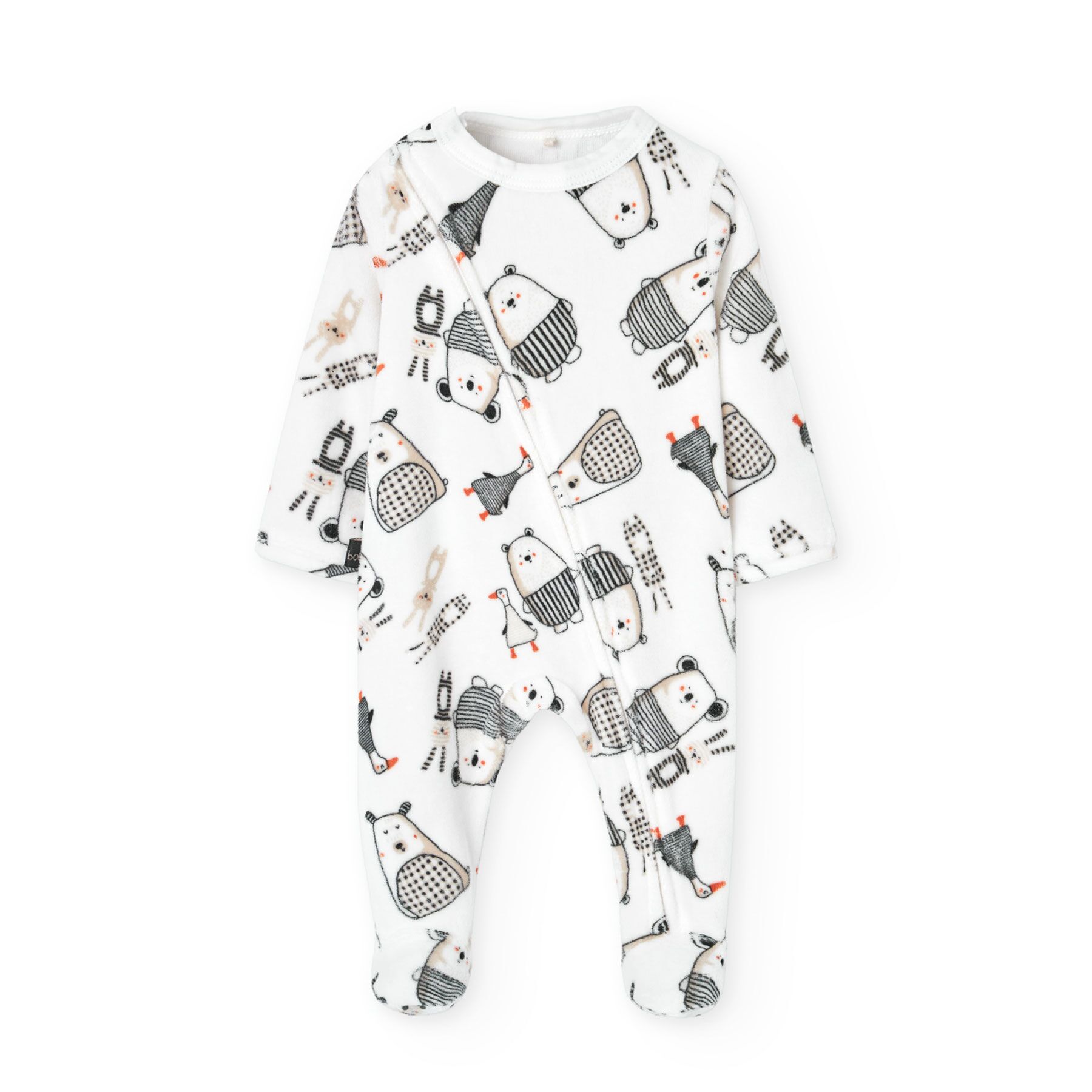 1220839689_a Strampelanzug Velour (Print) von Boboli – Bild 1