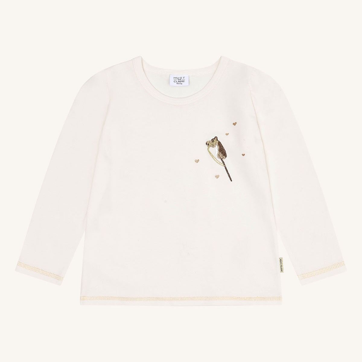 HCAlma emb. Horse T-Shirt Longsleeve (sugar) – Bild 1