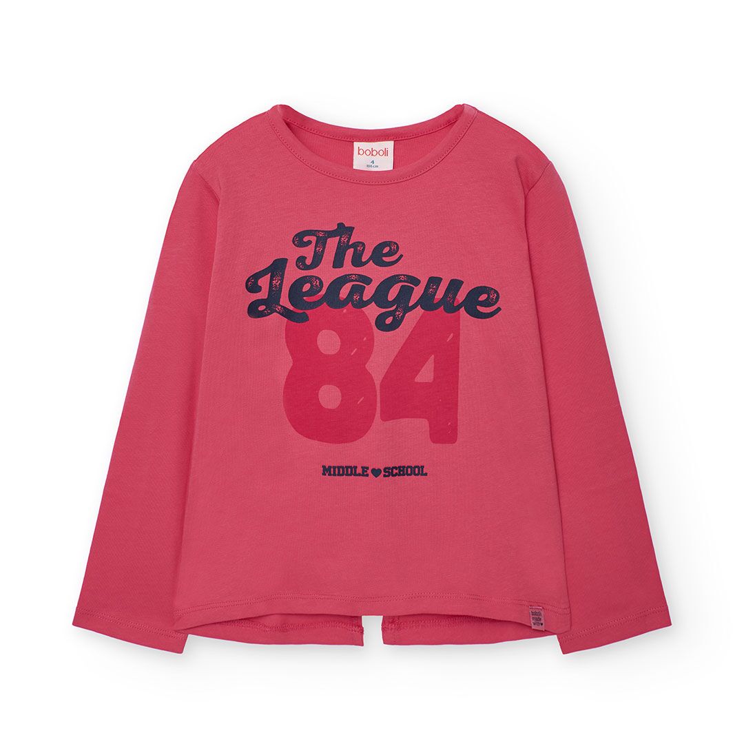 4120523940_a Gestricktes T-Shirt (magenta) von Boboli – Bild 1