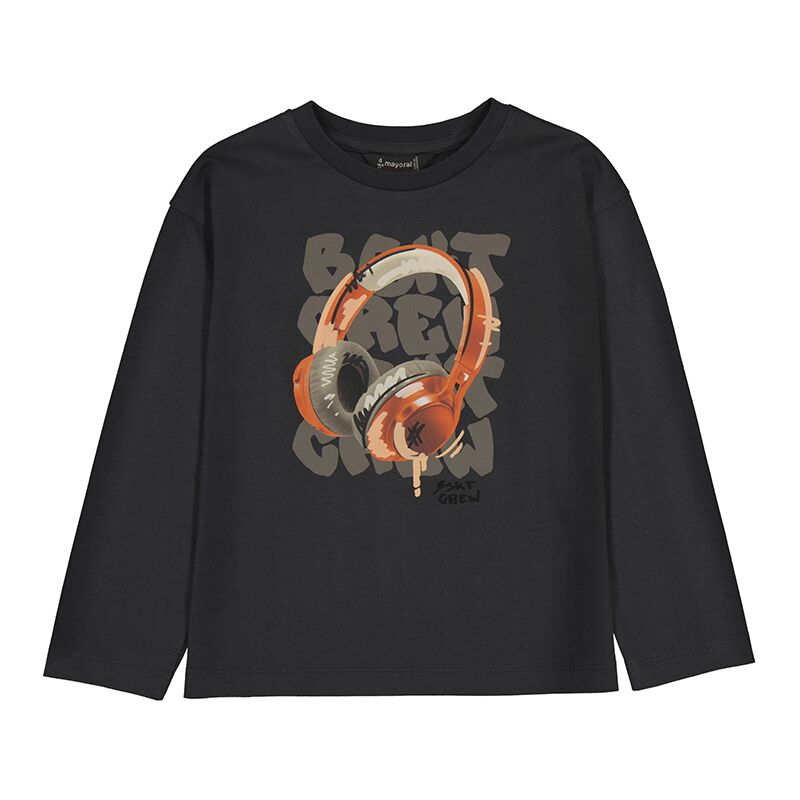 shirt_kopfhoerer T-Shirt langarm "Kopfhörer" von Mayoral (Schatten) – Bild 1
