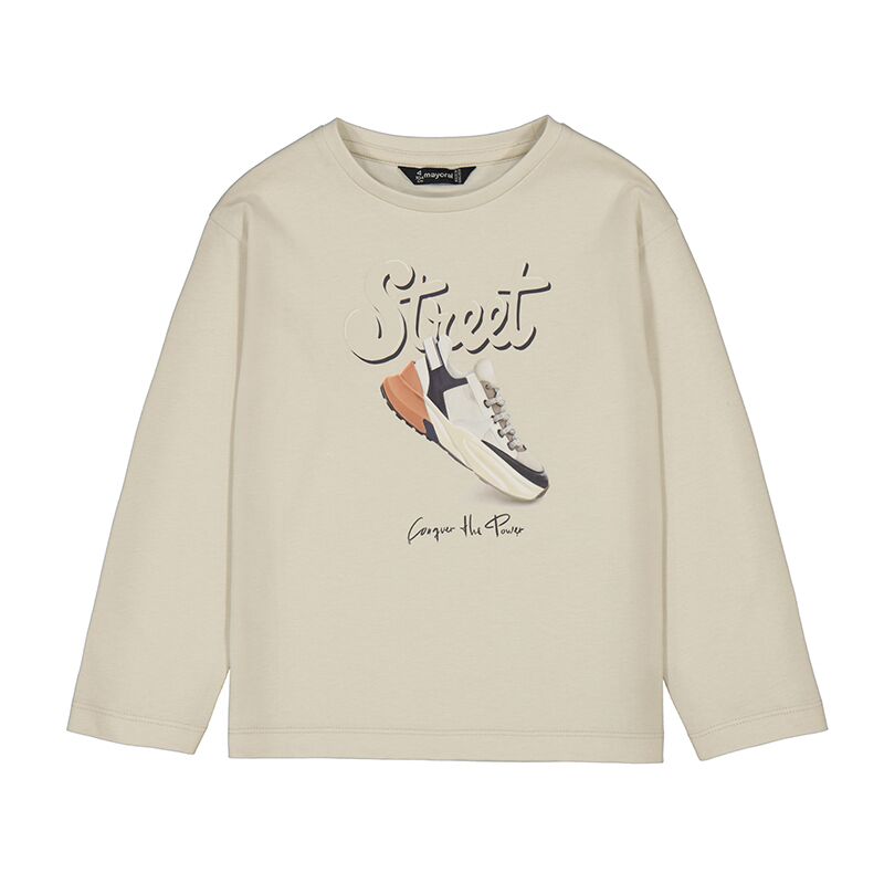 T-Shirt langarm "Street" von Mayoral (Beige) – Bild 1