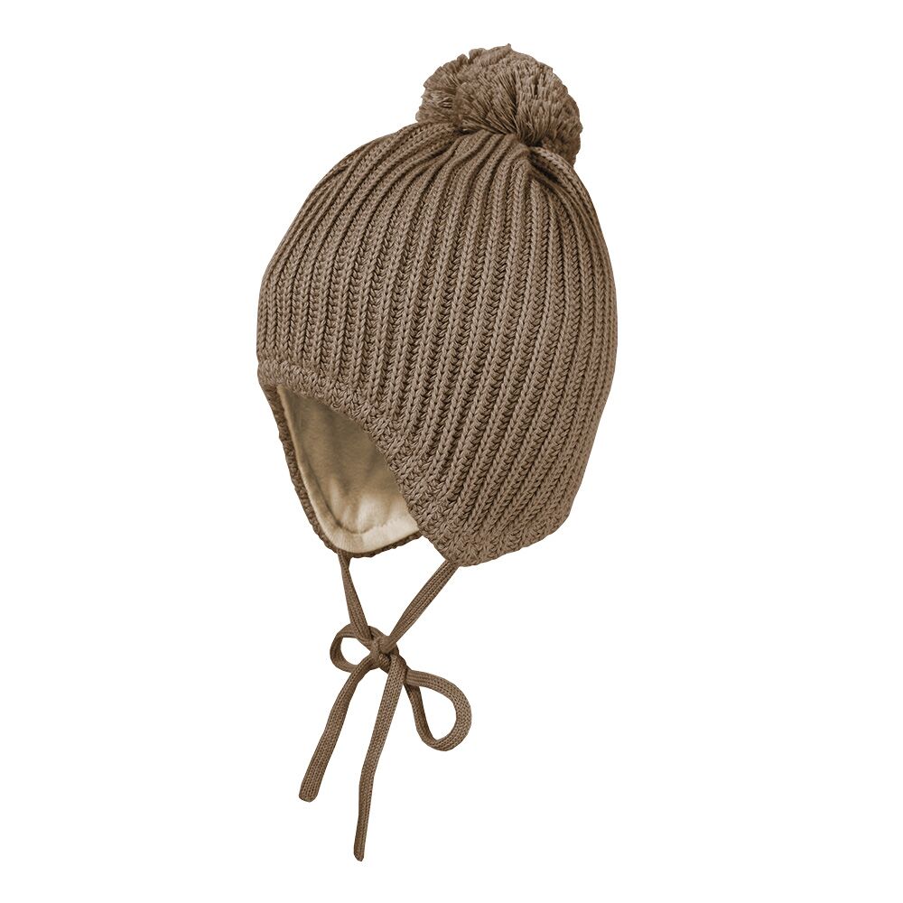 455752921940089 Mütze ausgenäht, Fang (braunmeliert) – Bild 1