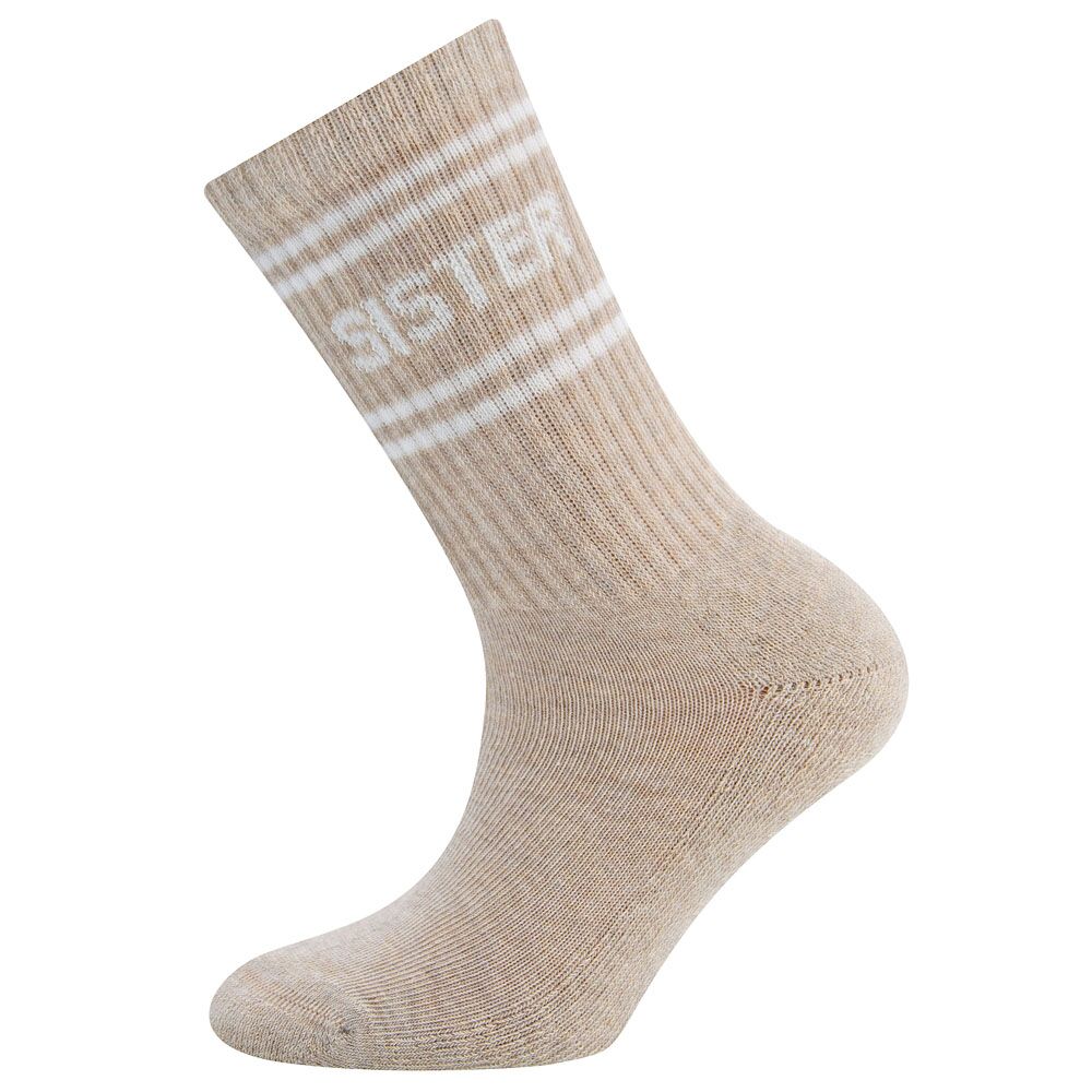 352514_3185 Tennissocken Kinder "Sister" (dkl. beige mel.) – Bild 1