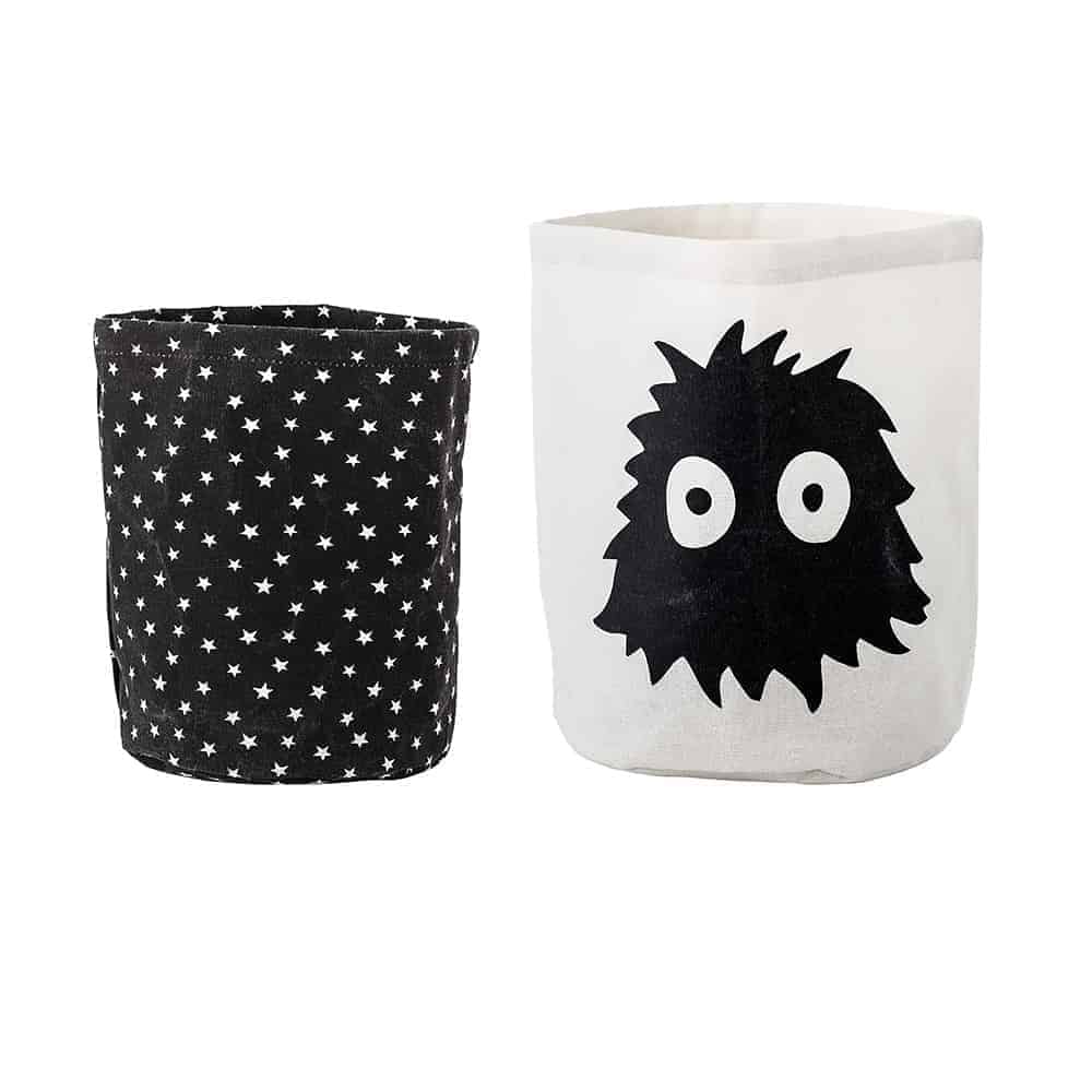 storagebasket_white1 Körbchen "Zottel und Sterne" – Bild 1
