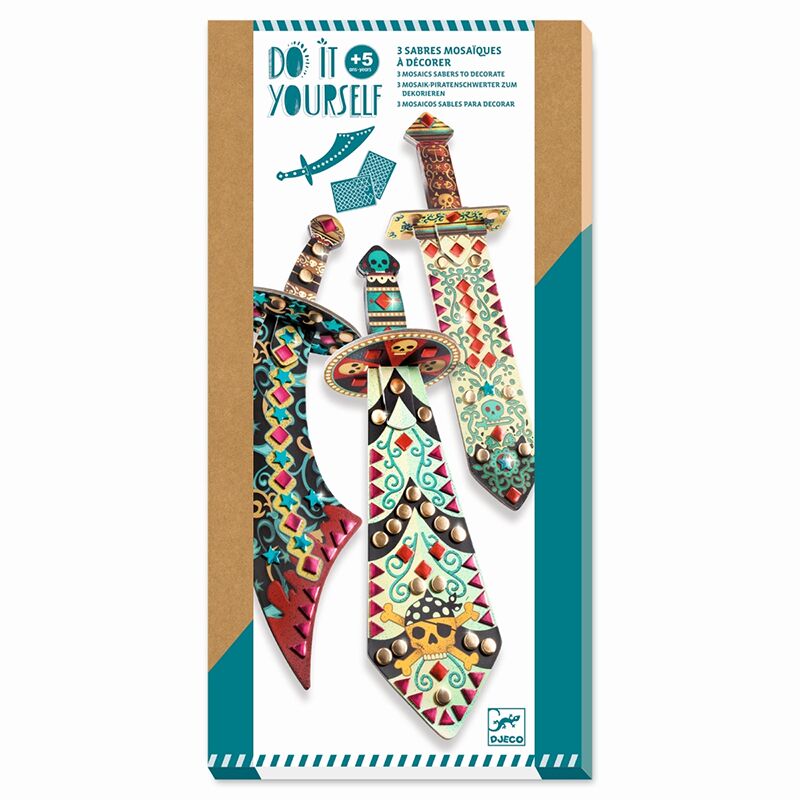 Mosaik-Piratenschwerter "Wie ein Pirat" – Bild 1