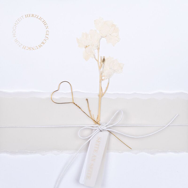 Hochzeitskarte "Seite an Seite" (XL) – Bild 1