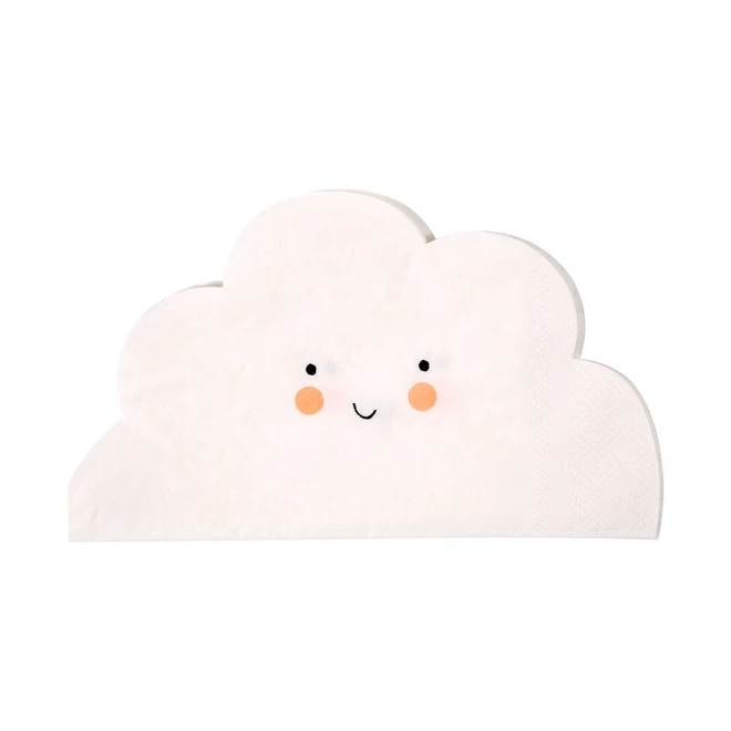 happy_cloud_napkins1 "Fröhliche Wolke" Servietten von Meri Meri – Bild 1