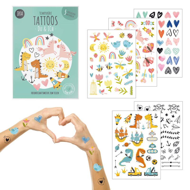 250 Kindertattoo Set "Du & Ich" – Bild 1