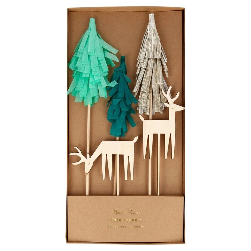 waldrentiercaketopper Kuchentopper "Wald & Rentier" von Meri Meri – Bild 1