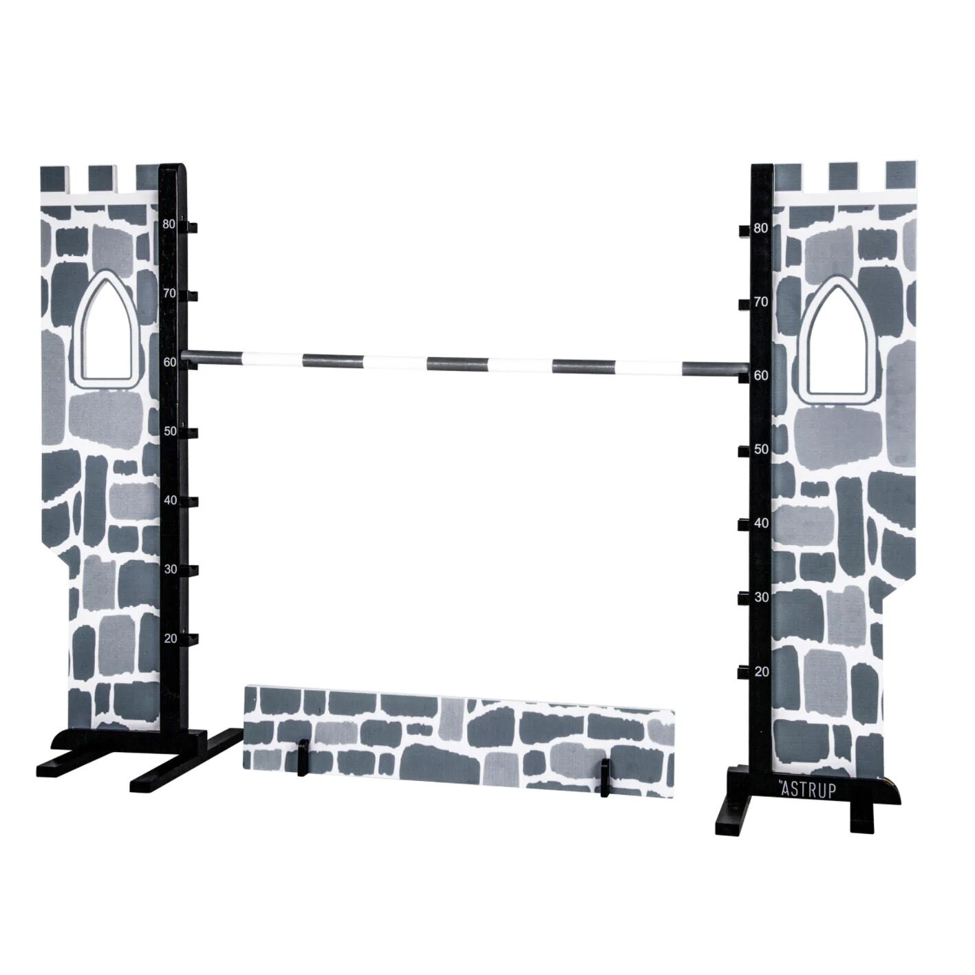 Sprung-Hindernis für die Hobby Horses im Burg-Design – Bild 1