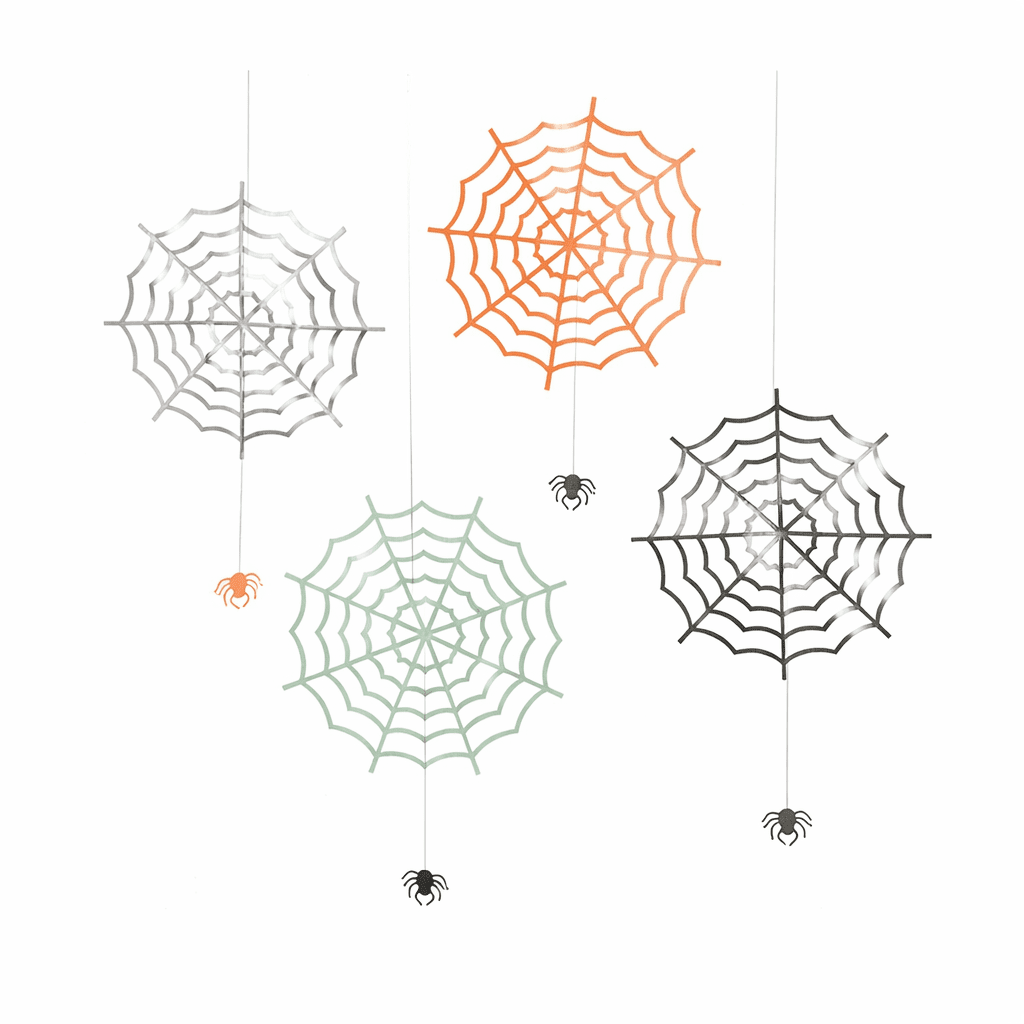 Hängende Spinnweben-Deko von Meri Meri (4er-Set) – Bild 1