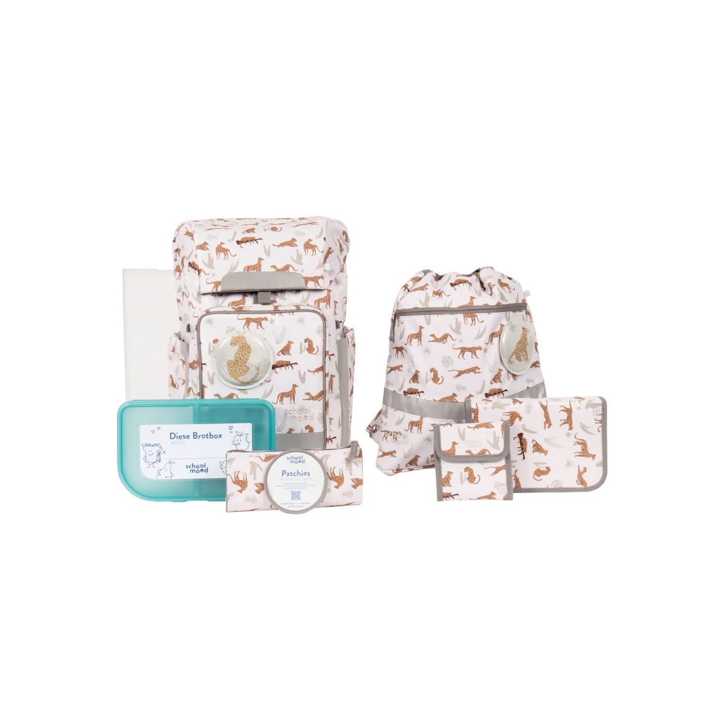 Schulranzen-Set Rebel Air+ Leopard (Nordic Collection) – Bild 1