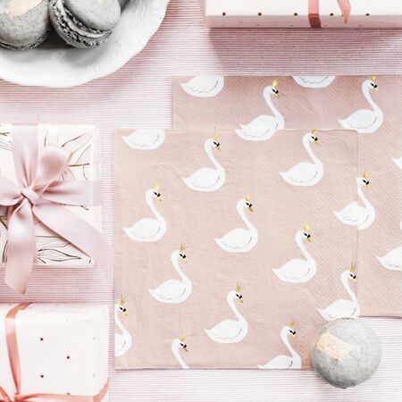 SP33-58_05_S Papier-Servietten "Schwan" – Bild 1