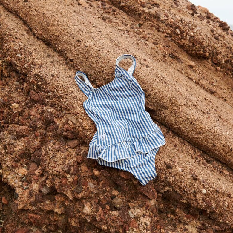 Badeanzug "Amara Stripe" (Y/D stripe Riverside / Creme de la creme) – Bild 1