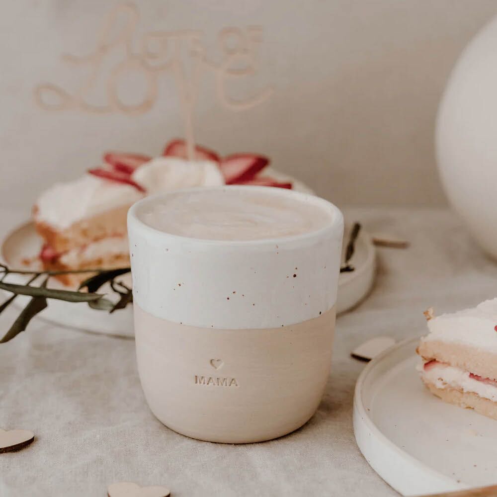 Steingut-Becher "Mama" – Bild 1