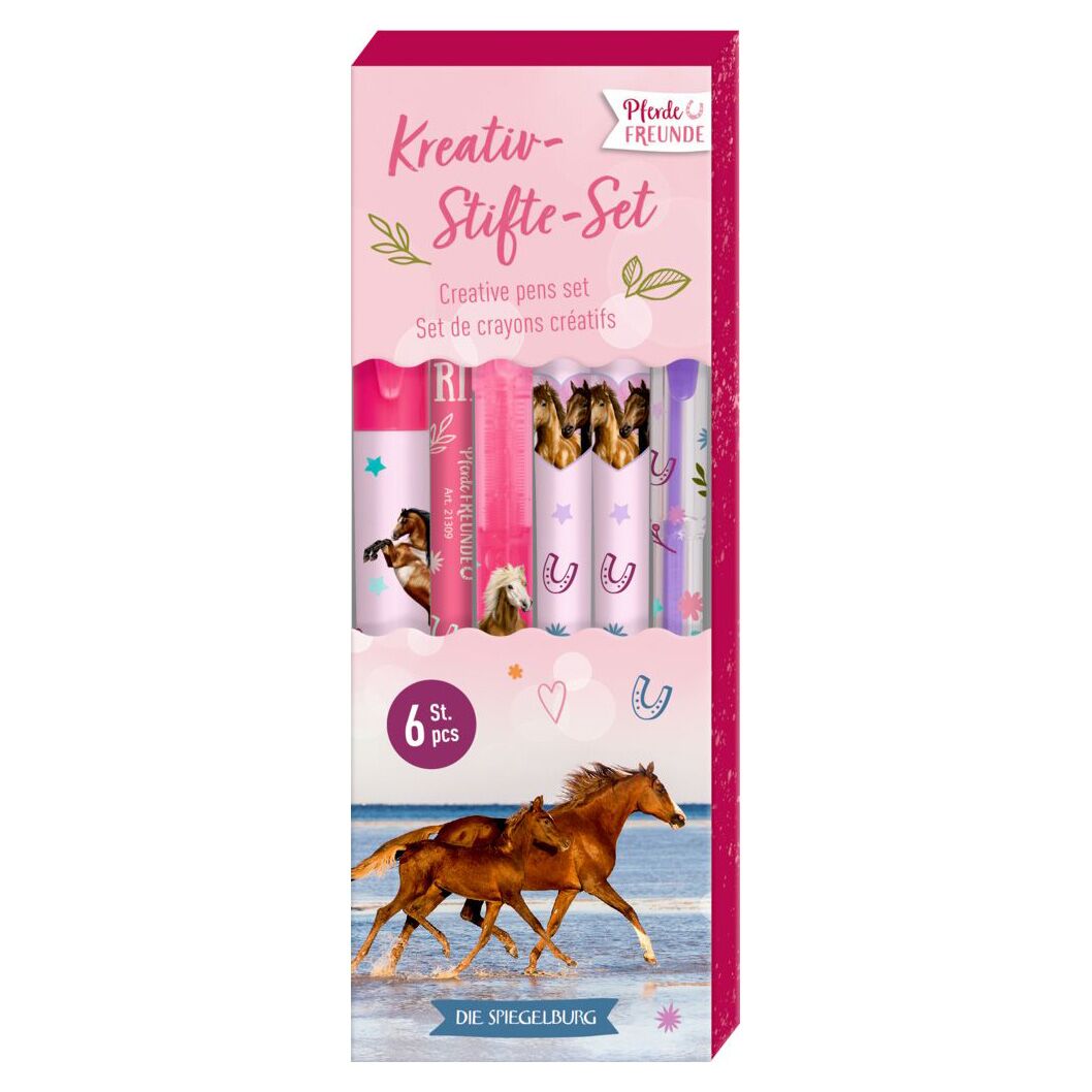 Kreativ Stifte Set "Pferdefreunde" – Bild 1