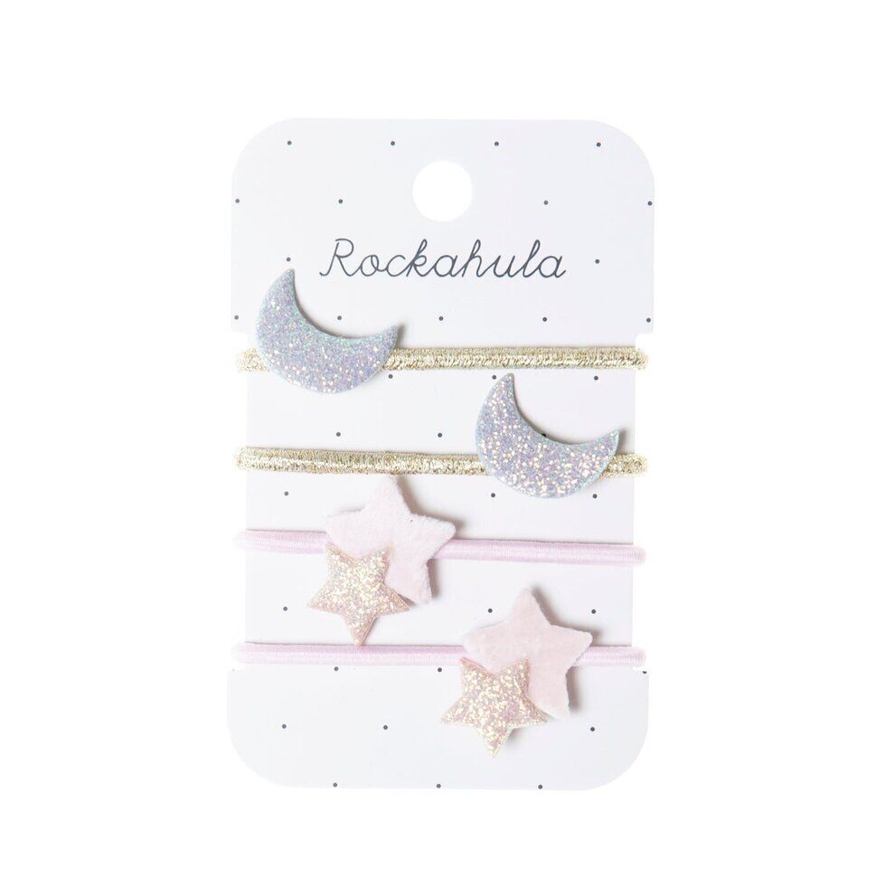"Mond und Sterne"-Haargummis – Bild 1
