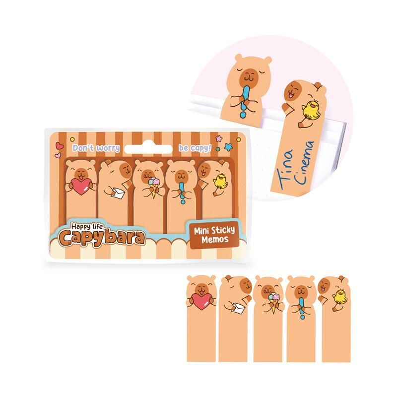 Sticky Notes 5x30 Blatt  Capybara – Bild 1