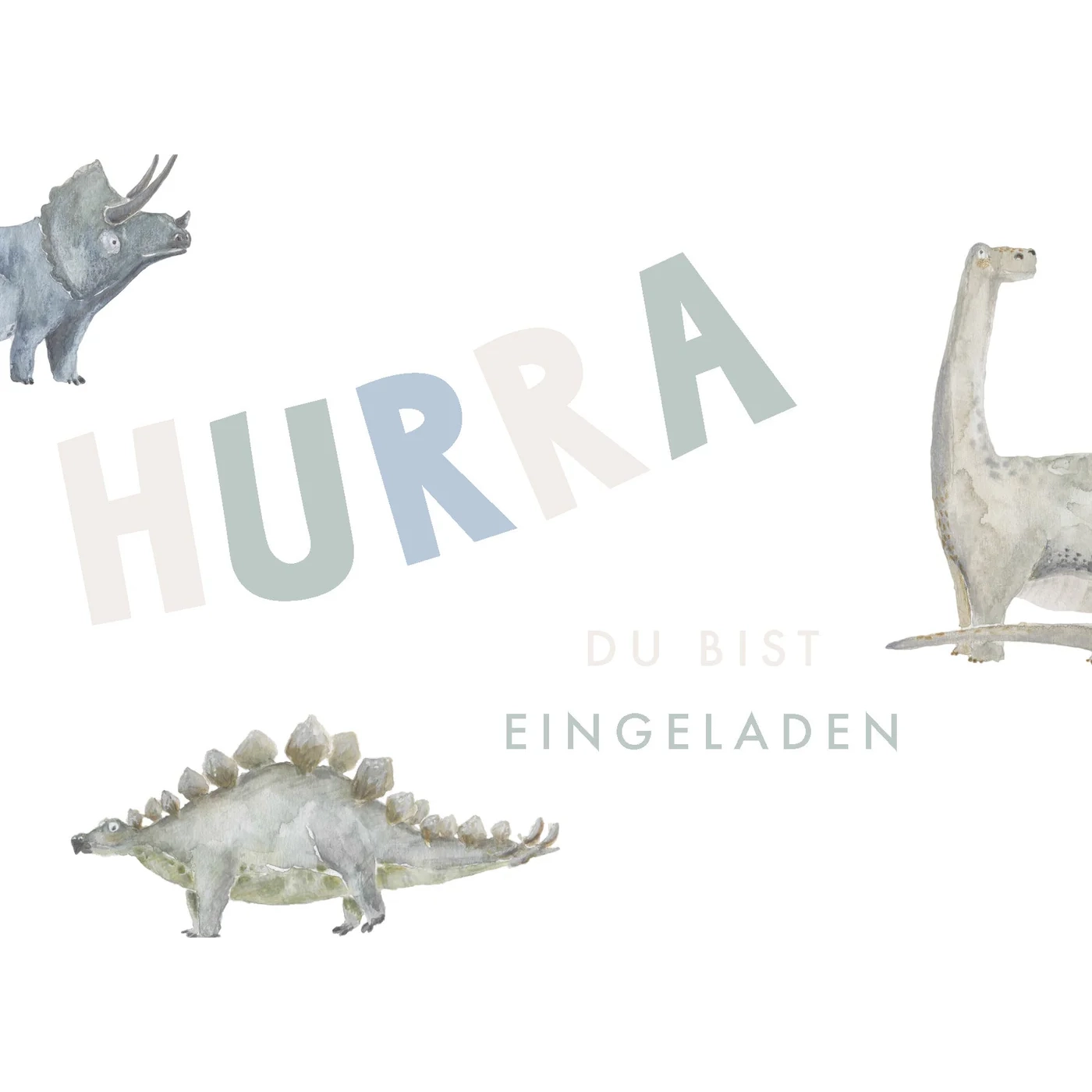 Einladungskarten Dinosaurs, 10er Set – Bild 1