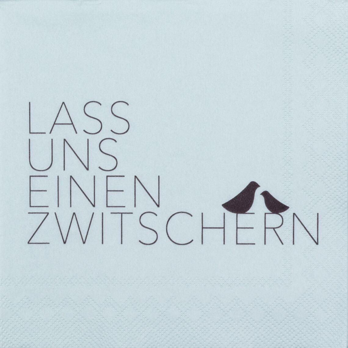 Cocktailservietten "Lass uns einen Zwitschern" – Bild 1