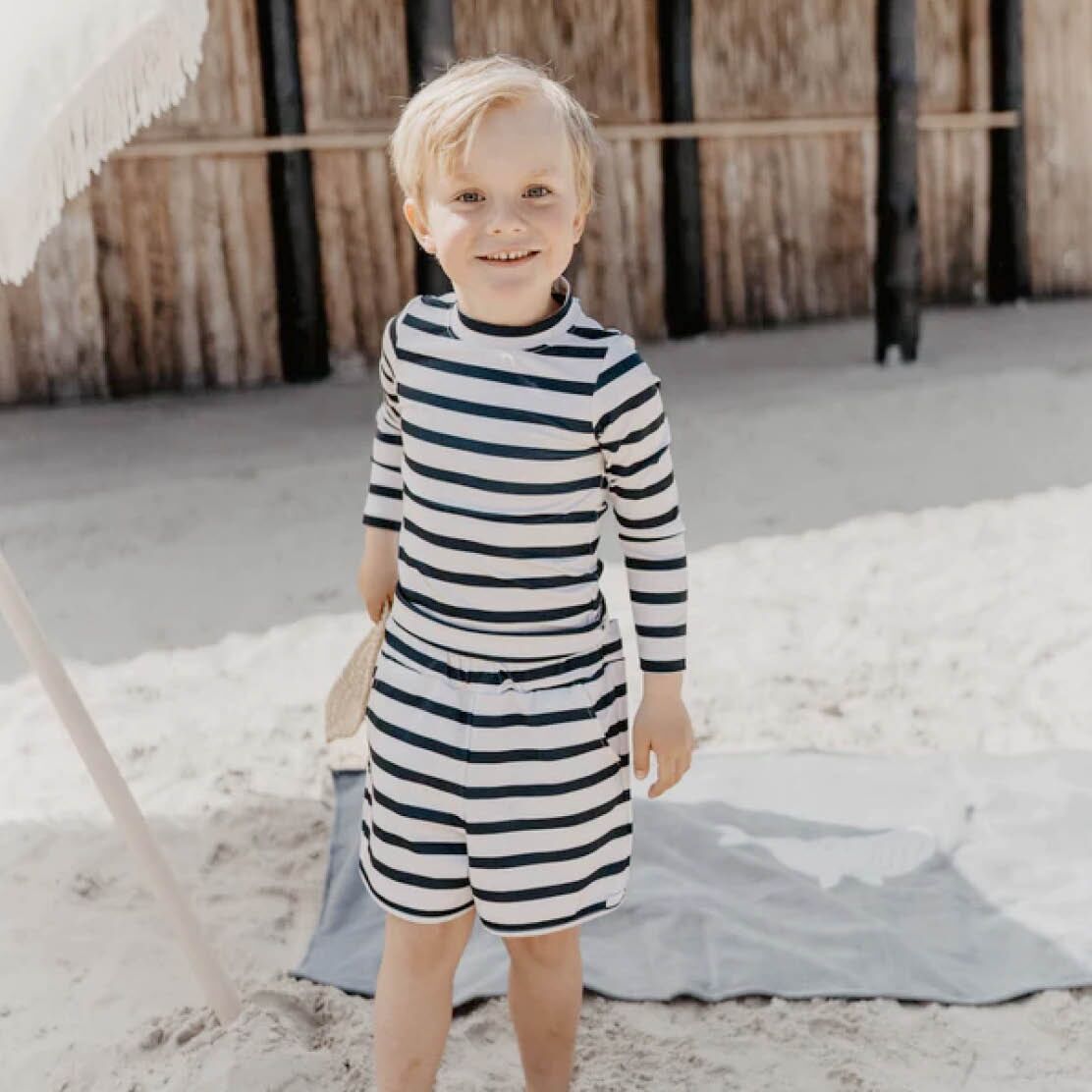 UV Langarmshirt "White navy" – Bild 1