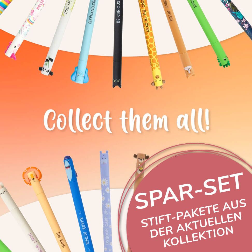 Bundle_Jeune_Premier_Lito_Legami12 Löschbare Gelstifte im Spar Set (verschiedene Motive & Paketgrößen) – Bild 1