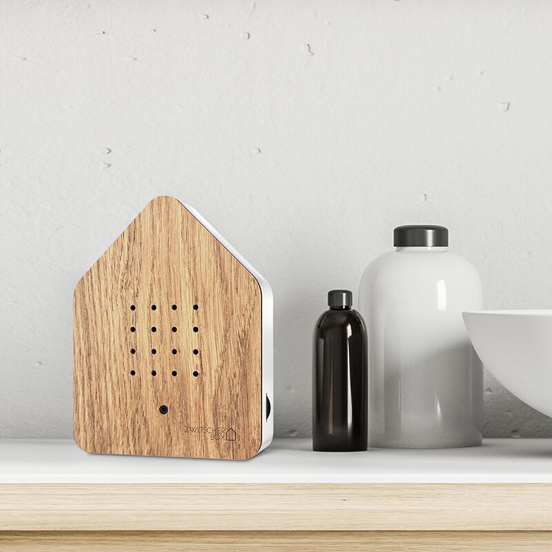 Zwitscherbox_oak_bathroom Zwitscherbox (Holz) – Bild 1