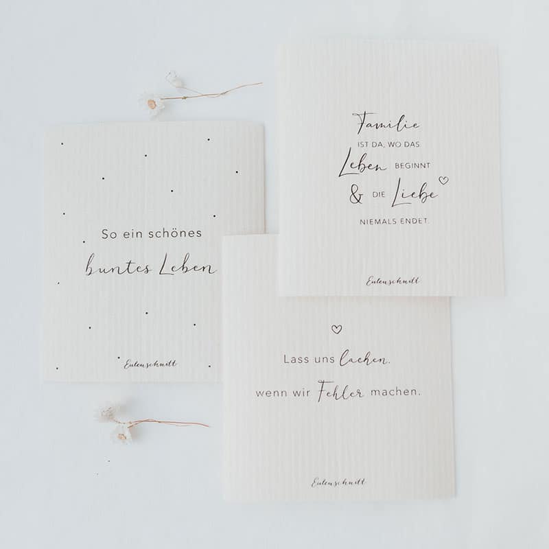 Schwammtücher Schwammtücher "Sprüche" – Bild 1