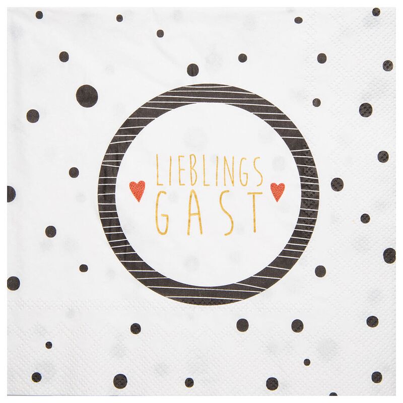ServietteLieblingsgast Papier-Servietten "Lieblingsgast" – Bild 1