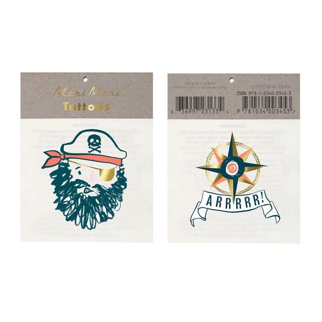 Tattos mit Bart von Meri Meri – Bild 1