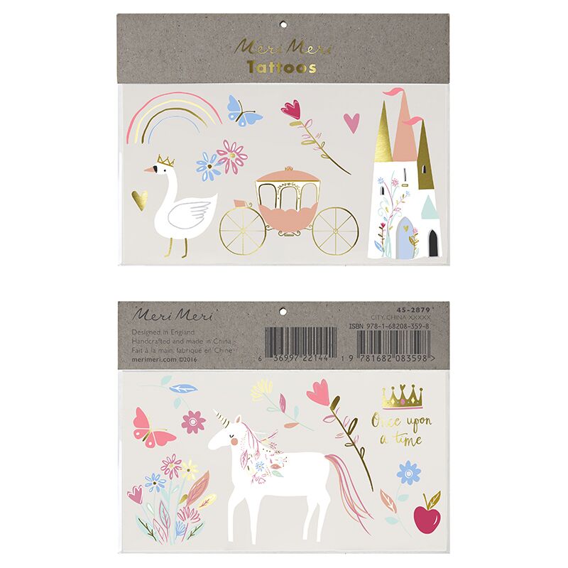 PrinzessinnenTattoo Tattoos "Prinzessin" (groß) von Meri Meri – Bild 1