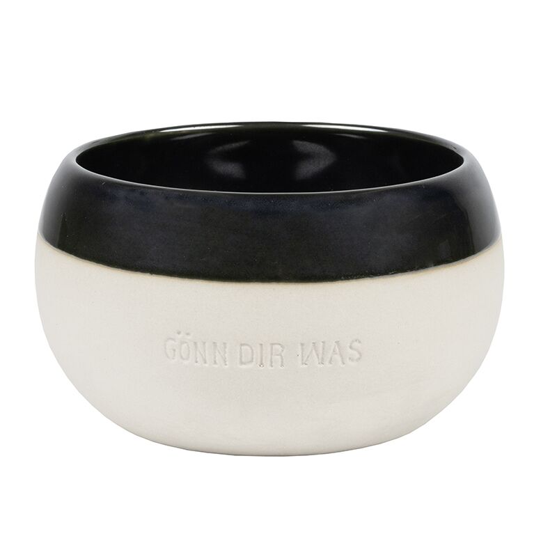 SteinzeugGönndir Steinzeug-Schale "Gönn dir was" – Bild 1