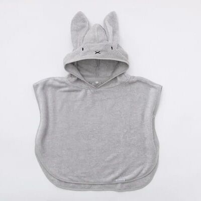 baby_poncho_bamboom_grau2 Kinder-Poncho mit Hasenohren von Bamboom (0-2 Jahre, grau) – Bild 1