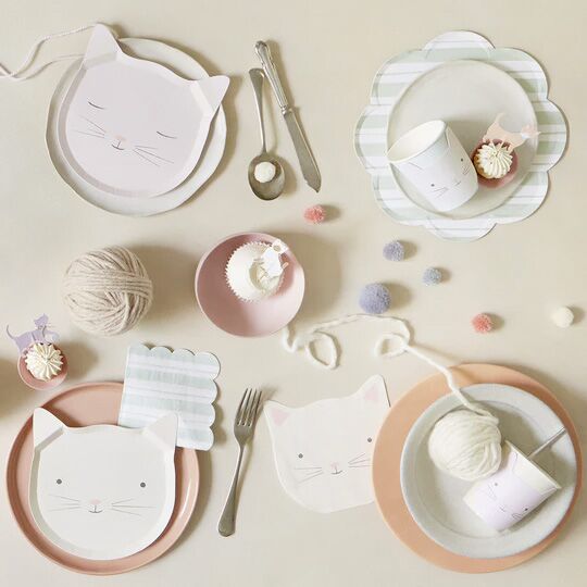 cute_kitten_cups2 Pappteller "Süße Kitten" von Meri Meri – Bild 1