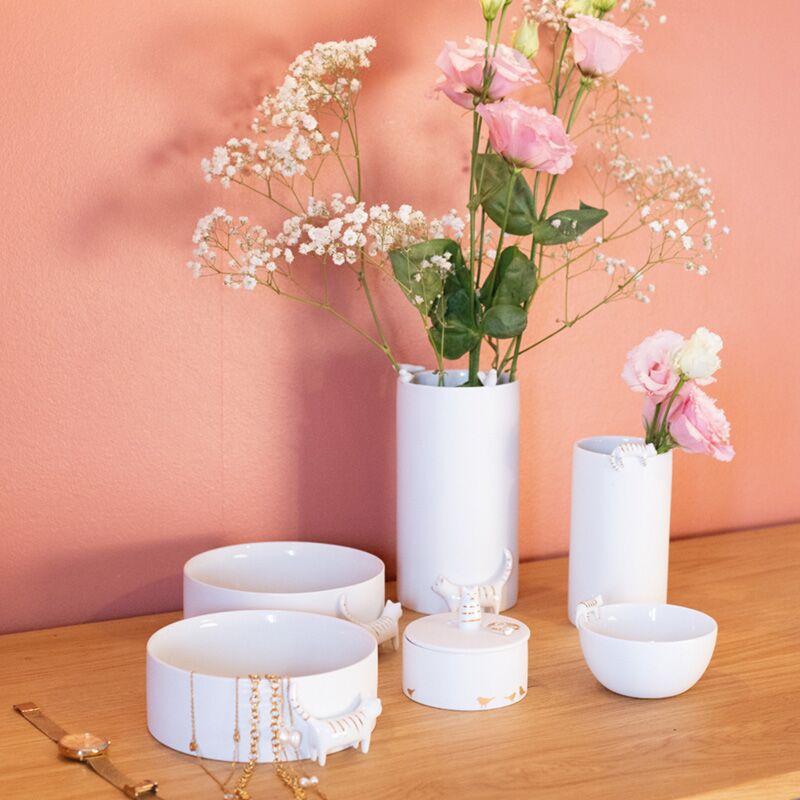 vase_katze2 Porzellan-Vase "Katze" – Bild 1