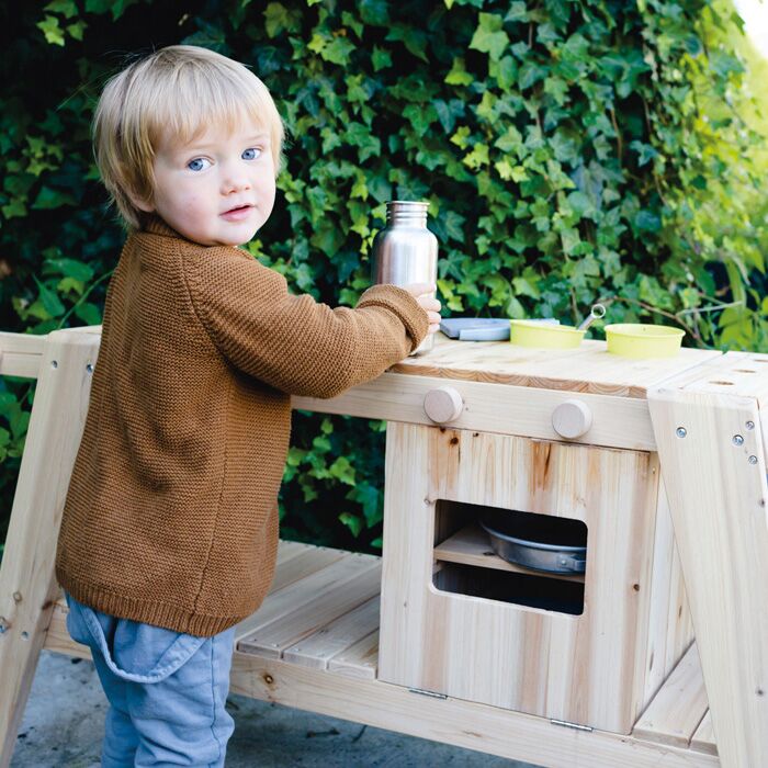 Matschküche aus Holz – Bild 1