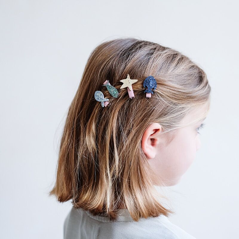LITTLE FISH MINI CLIP Kleine Fische Mini-Haarclips-Set – Bild 1