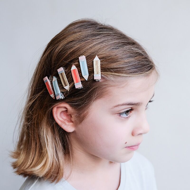 PENCIL CLIPS Stifte Mini Haarclips-Set – Bild 1