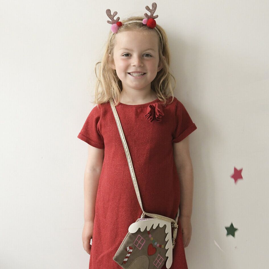 Jolly Pom Pom Reindeer Ears Headband 3 Rentier-Haarreif "Jolly Pom Pom" – Bild 1