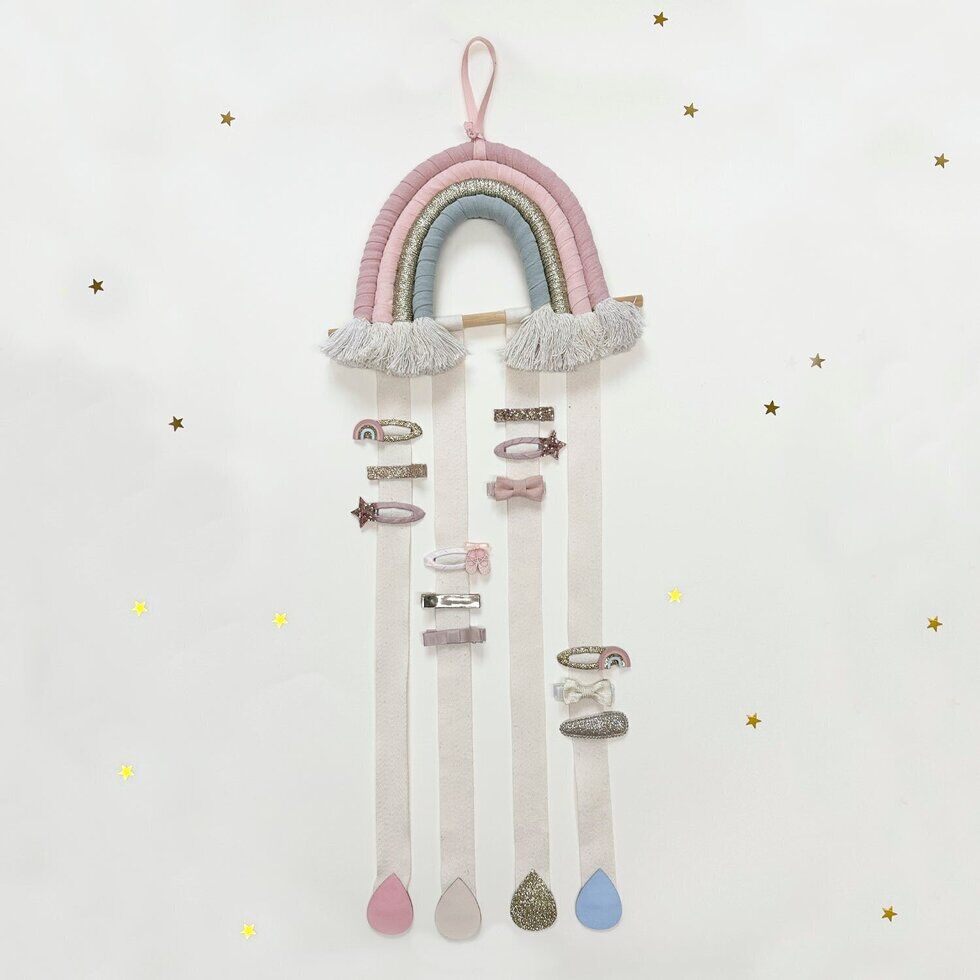 Rainbow Drops Clip Hanger Haarspangen Aufhänger "Rainbow Drops" – Bild 1