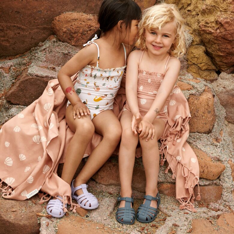 LW18678_1503_3 Badeanzug "Larisa Printed" (Shell / Pale tuscany) – Bild 1