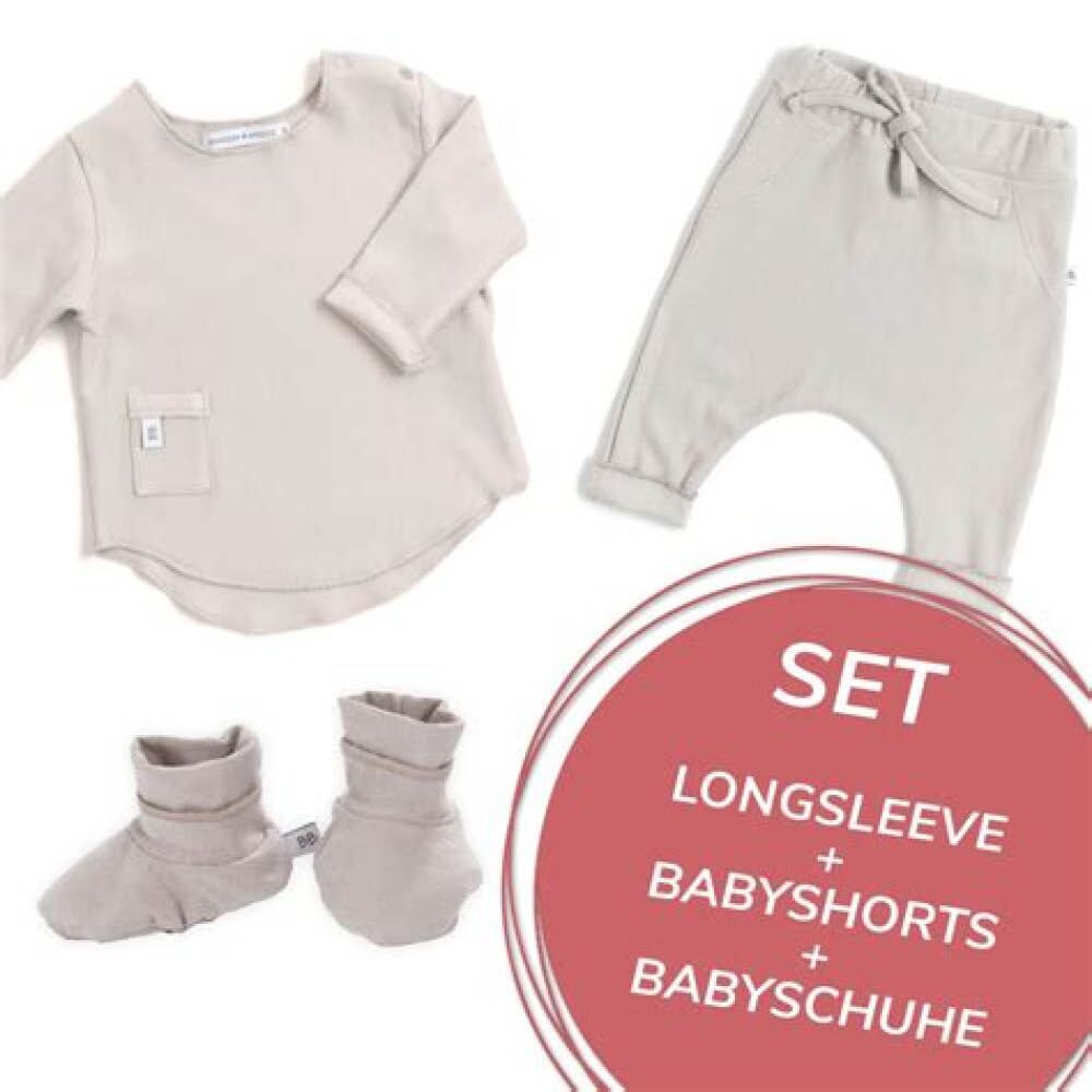 bamboo longsleeve set Set Longsleeve, Shorts & Schuhe von Bamboom (Größe 3M) – Bild 1